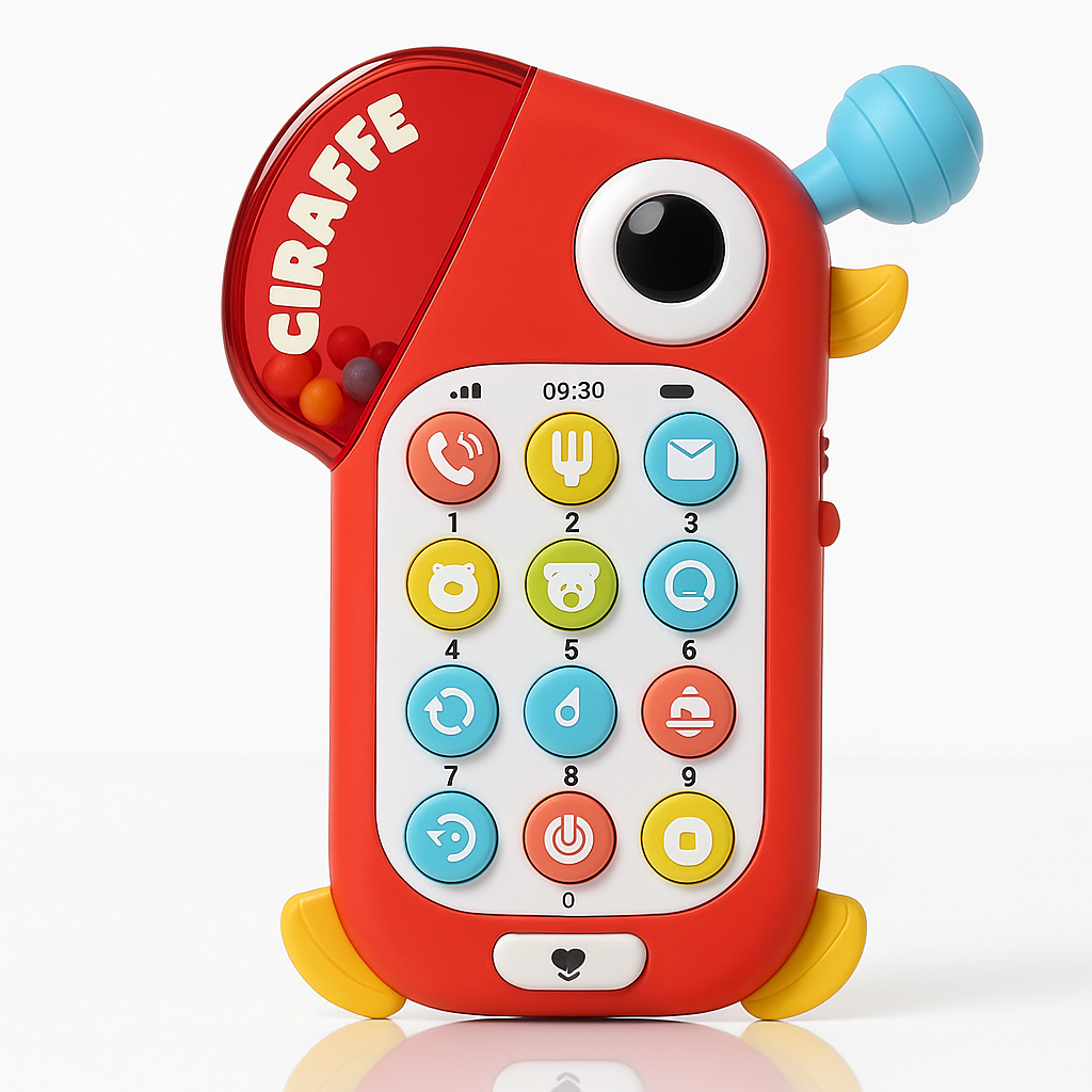 Interaktivni Dečji Telefon Žirafa – Omiljena Igračka za Mališane
