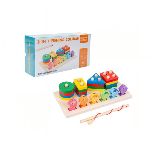 Edukativna Drvena Igra 2u1 koja Razvija Veštine