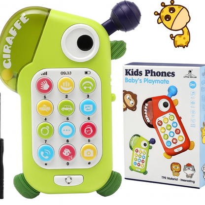 Interaktivni Dečji Telefon Žirafa – Omiljena Igračka za Mališane