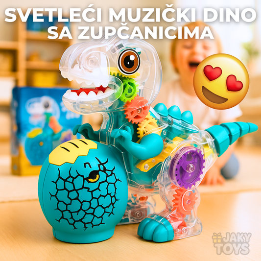 Svetleći Dino sa zupčanicima