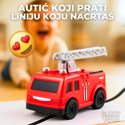 Induktivni Autić koji prati liniju